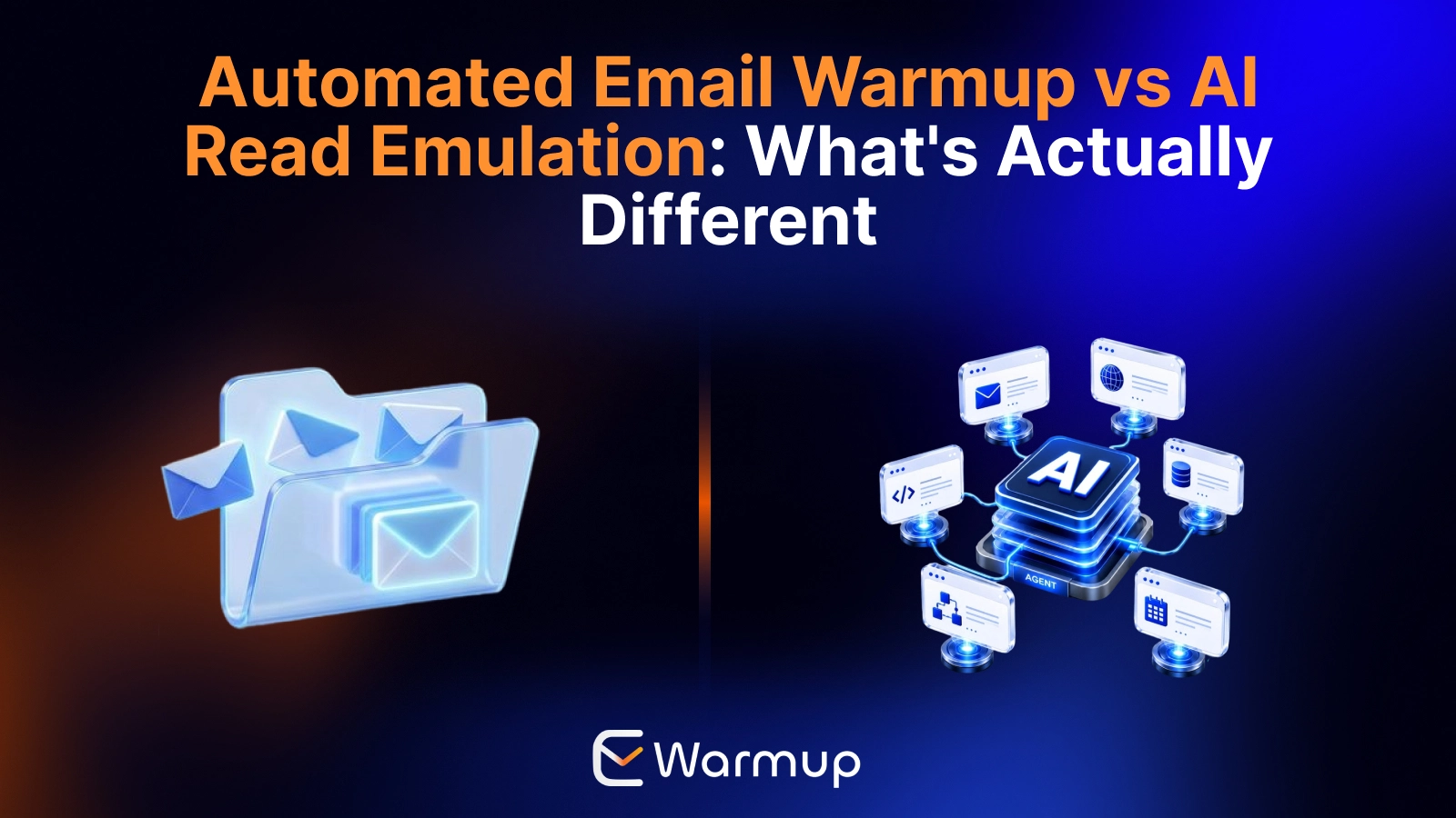 automated email warmup vs. ai read emulation by e-warmup